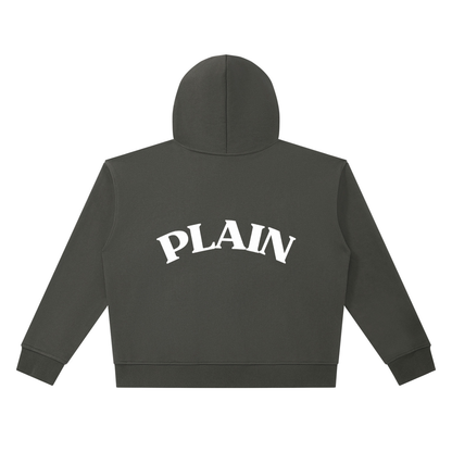 PLAIN Heavyweight Full Zip Boxy Hoodie
