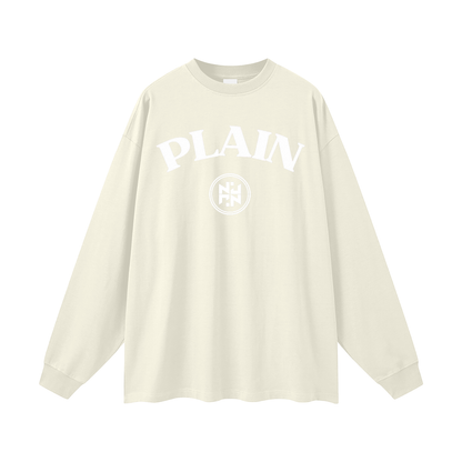 PLAIN-keep it simple Long Sleeve T-Shirt