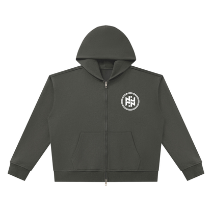 PLAIN Heavyweight Full Zip Boxy Hoodie