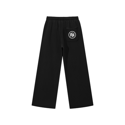 PLAIN Snow Washed Raw Edge Sweatpants