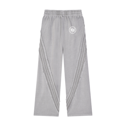 PLAIN Snow Washed Tape Raw Edge Sweatpants