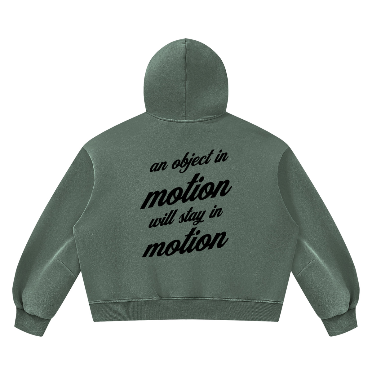 PLAIN Vintage Wash Boxy Fleece Hoodie
