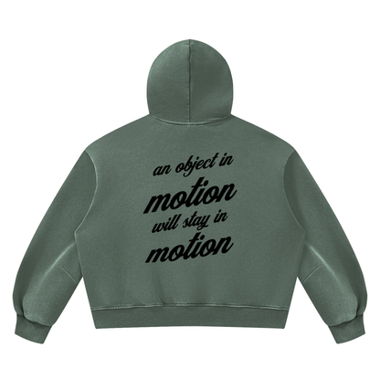 PLAIN Vintage Wash Boxy Fleece Hoodie