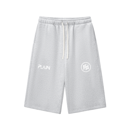 PLAIN Relaxed Drawstring Three-quarter Sweatpants
