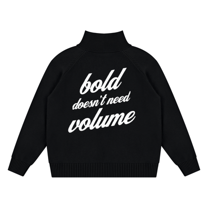 PLAIN Quarter-Zip Pullover Sweatshirt