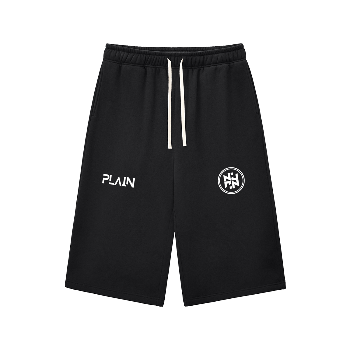 PLAIN Relaxed Drawstring Three-quarter Sweatpants