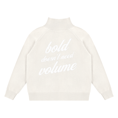 PLAIN Quarter-Zip Pullover Sweatshirt