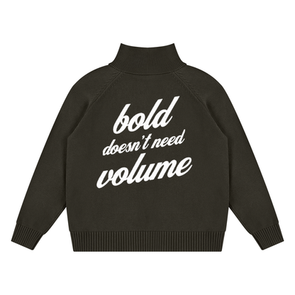 PLAIN Quarter-Zip Pullover Sweatshirt