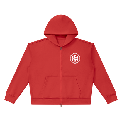 PLAIN Heavyweight Full Zip Boxy Hoodie