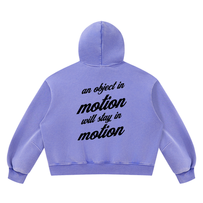PLAIN Vintage Wash Boxy Fleece Hoodie