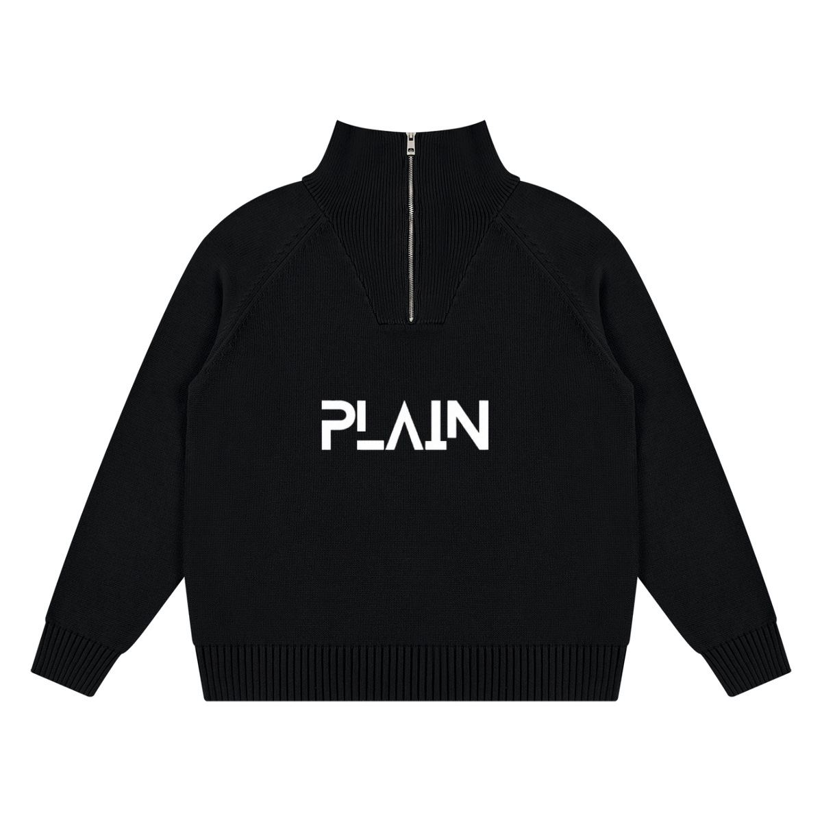 PLAIN Quarter-Zip Pullover Sweatshirt