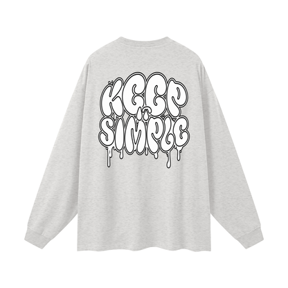 PLAIN-keep it simple Long Sleeve T-Shirt