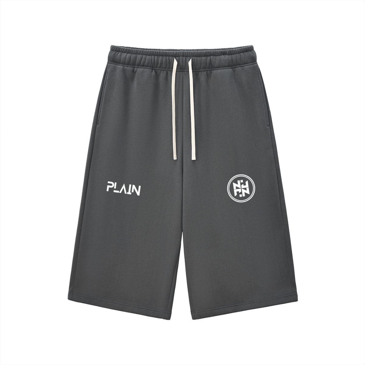 PLAIN Relaxed Drawstring Three-quarter Sweatpants