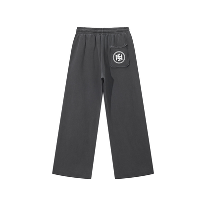 PLAIN Snow Washed Raw Edge Sweatpants