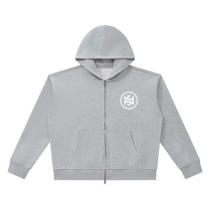 PLAIN Heavyweight Full Zip Boxy Hoodie