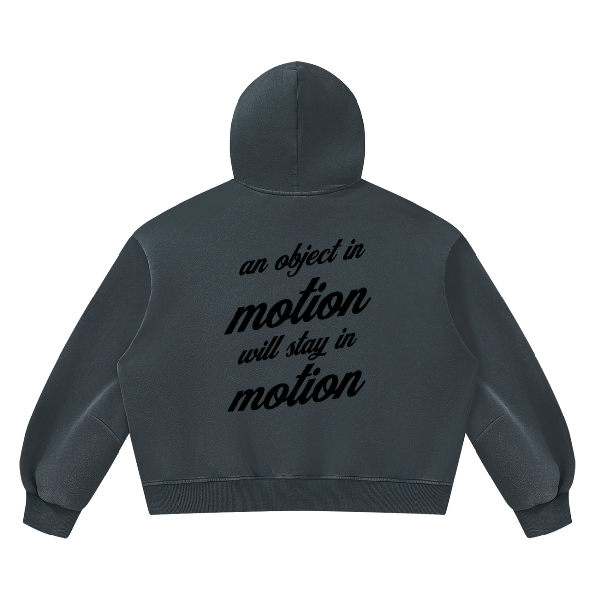 PLAIN Vintage Wash Boxy Fleece Hoodie