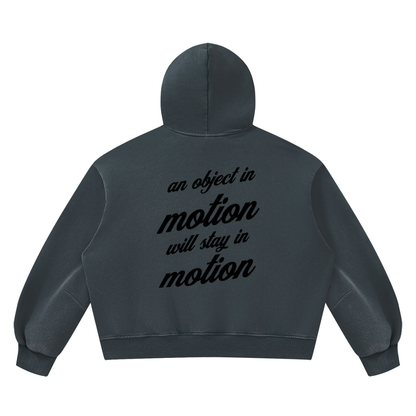 PLAIN Vintage Wash Boxy Fleece Hoodie