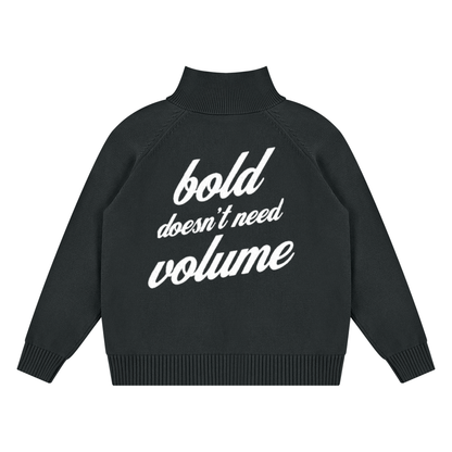 PLAIN Quarter-Zip Pullover Sweatshirt