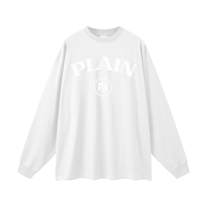 PLAIN-keep it simple Long Sleeve T-Shirt