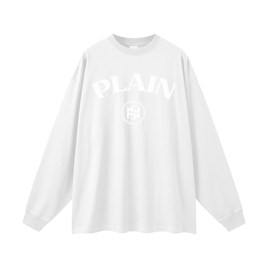 PLAIN-keep it simple Long Sleeve T-Shirt
