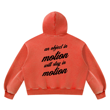 PLAIN Vintage Wash Boxy Fleece Hoodie