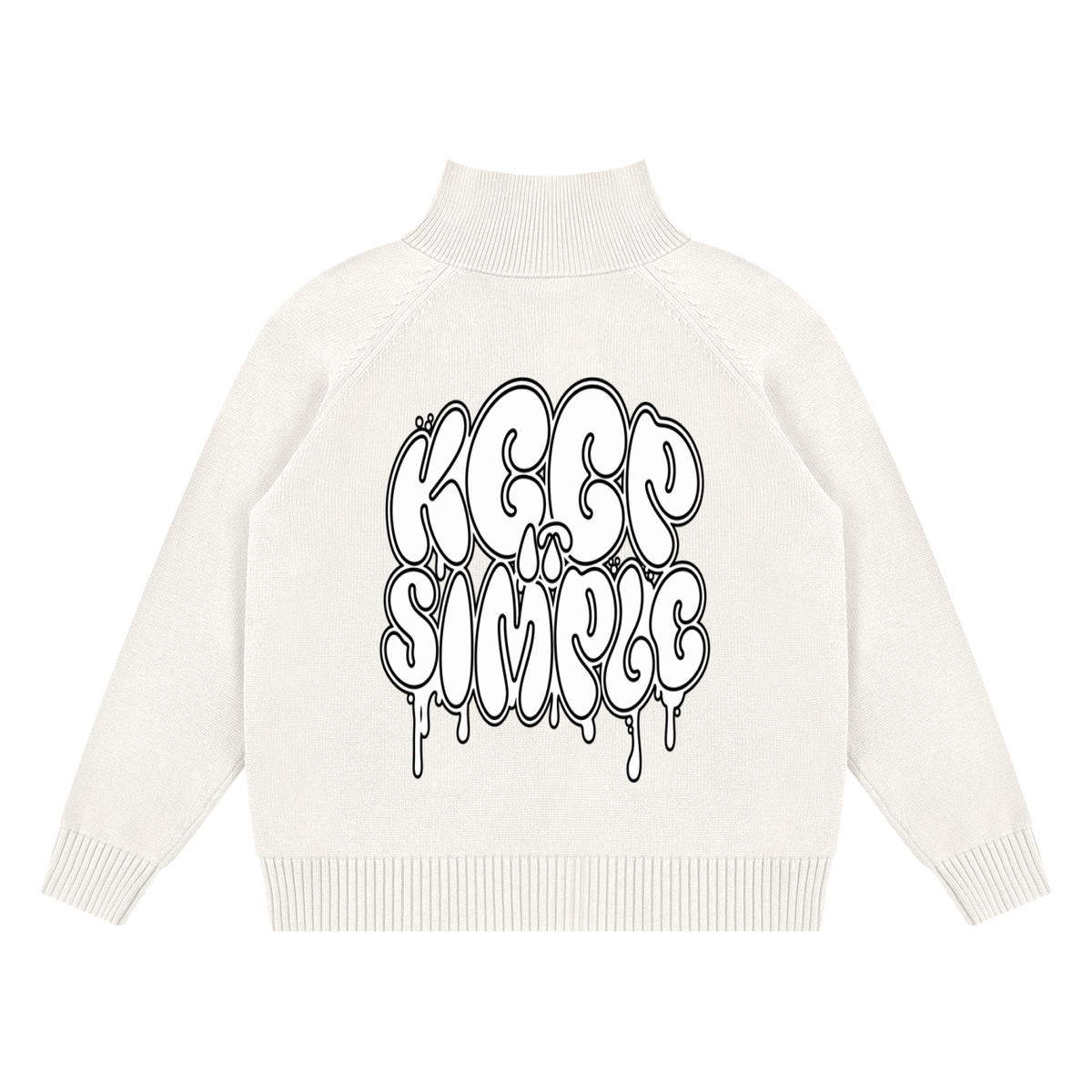 PLAIN Quarter-Zip Pullover Sweatshirt