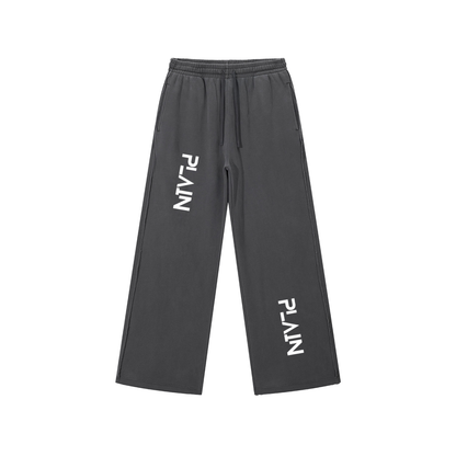 PLAIN Snow Washed Raw Edge Sweatpants