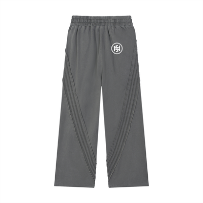 PLAIN Snow Washed Tape Raw Edge Sweatpants